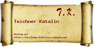 Teichner Katalin névjegykártya